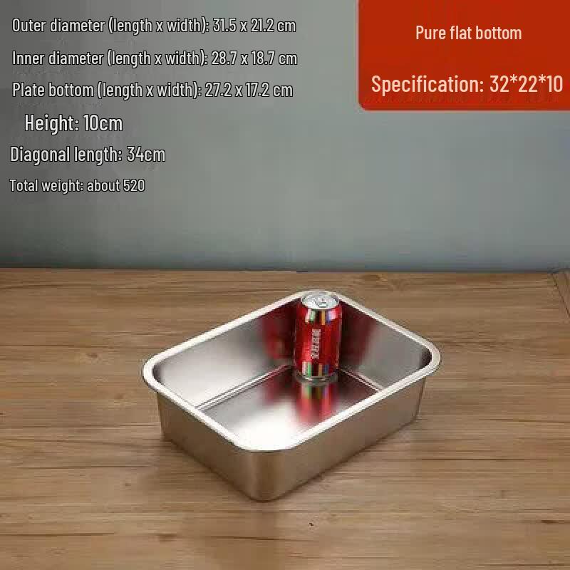 304 Stainless Steel Deep Rectangular Buffet Pan