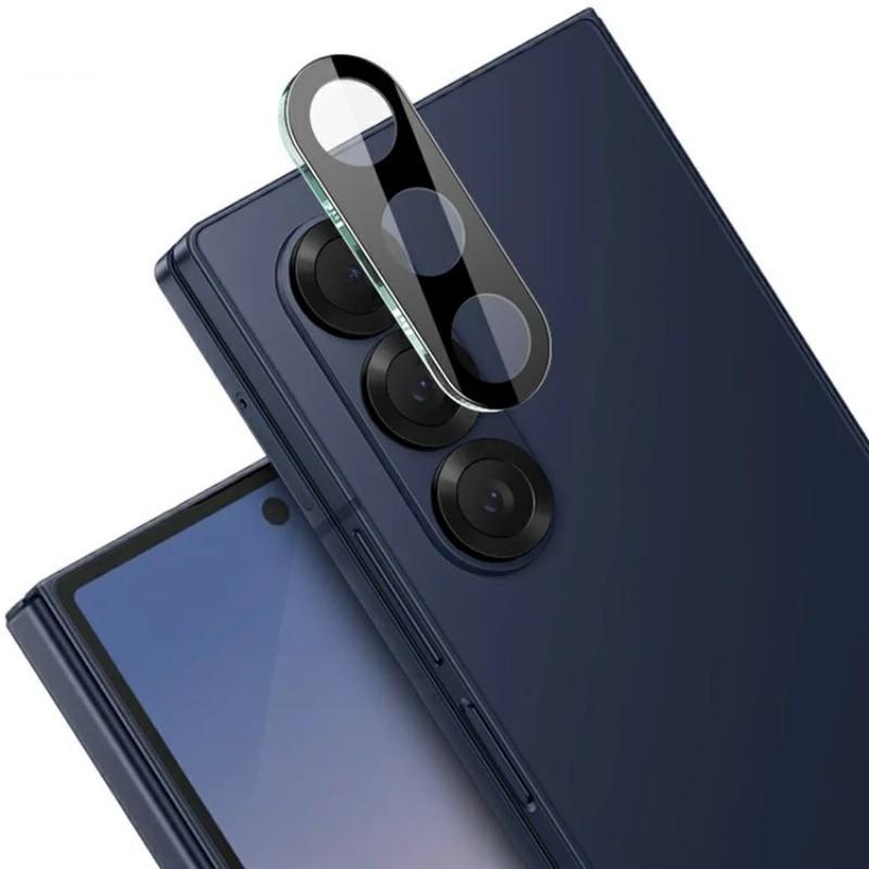

For Samsung Galaxy Z Fold7 5G Camera Lens Protector WANLONFENG HD Full Black Silk Printed Lens Film Black