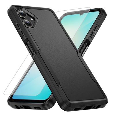 FOR Galaxy A06 4G Protective Phone Case, Shockproof Dual Layer Hard Cover for Samsung Galaxy A06 4G  With Screen Protector
