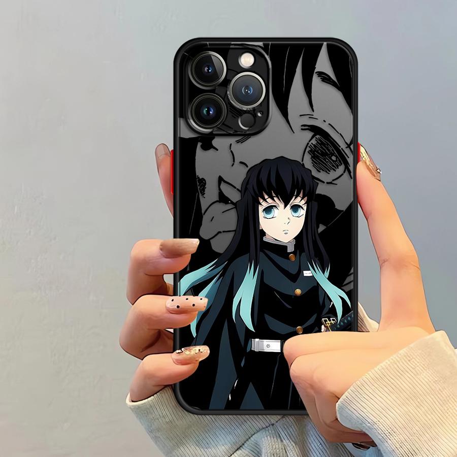 Hot Anime Demons Slayers Case for iPhone 17 Pro Max 12 Air 15 16 Plus 11 14 XS XR 13 Mini 7 8 SE Funda Back Phone Cover