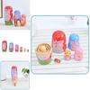 Cute Peppa Pig Matryoshka Doll Set 6 Layers Of Hand-painted Decoration