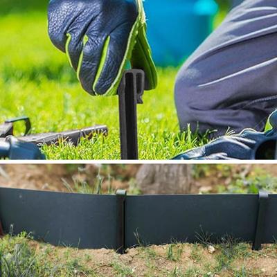 Yousheng 10 Stück Landschaftsrandsteine Gartenpfähle Kunststoff Landschaftsbau Verankerungsspieße Robuste Randbegrenzung Erdspieße für Gartengitter Terrasse