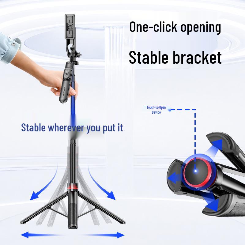F06 Retractable Selfie Stick Tripod: Travel Photography Bracket
