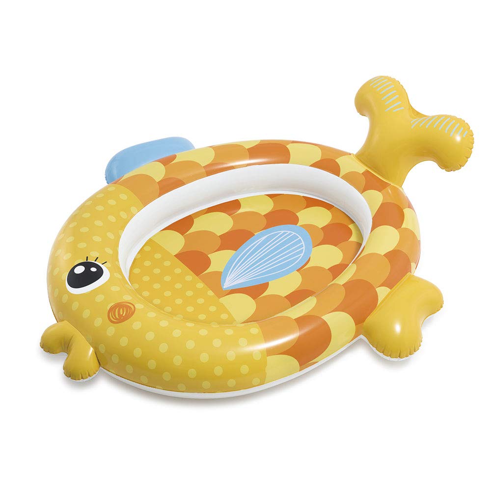INTEX Freundlicher Goldfisch Baby Pool, 140 x 124 x 34 cm, 57111 [Offizielles japanisches Produkt]