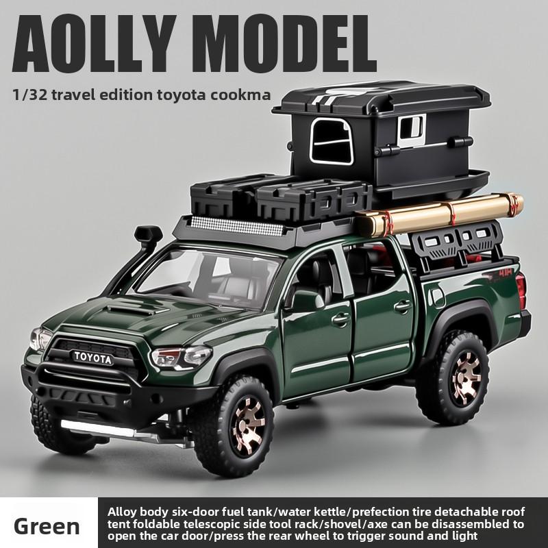 1/24 1:32  TACOMA Tundra Alloy Car Model Toy Diecast Metal Sound Light Pull Back Off-Road Pickup Vehicles Models Kids Gifts