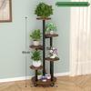 6-Tier Floor Plant Stand with Wheels