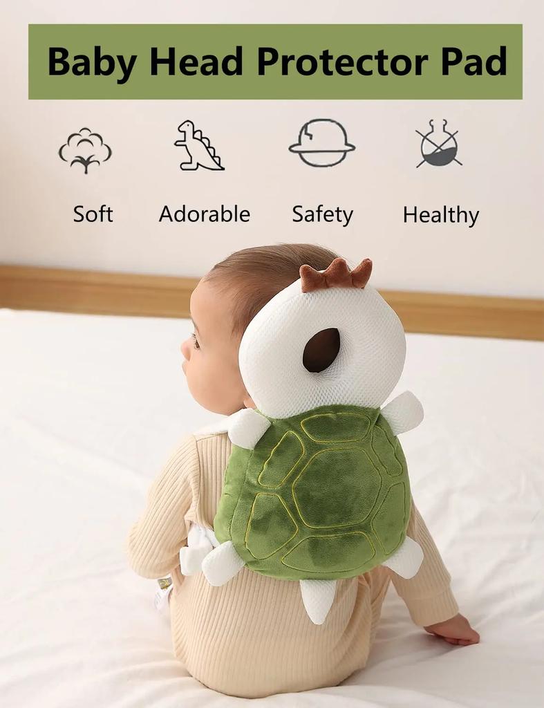 Cotton Imported Soft & Breathable Head Protection Backpack for Toddlers 0-3 Years Old Lightweight Design Adjustable Plush Straps Machine Washable