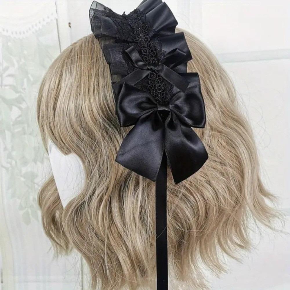 Multi-colored Lace Headwear Bow Lolita Headband Lovely Cosplay Hair Hoop  Anime Convention
