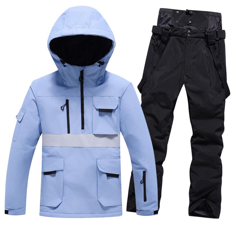 Winter Ski Suit Set: Unisex Windproof & Waterproof Snowboard Outfit for Couples