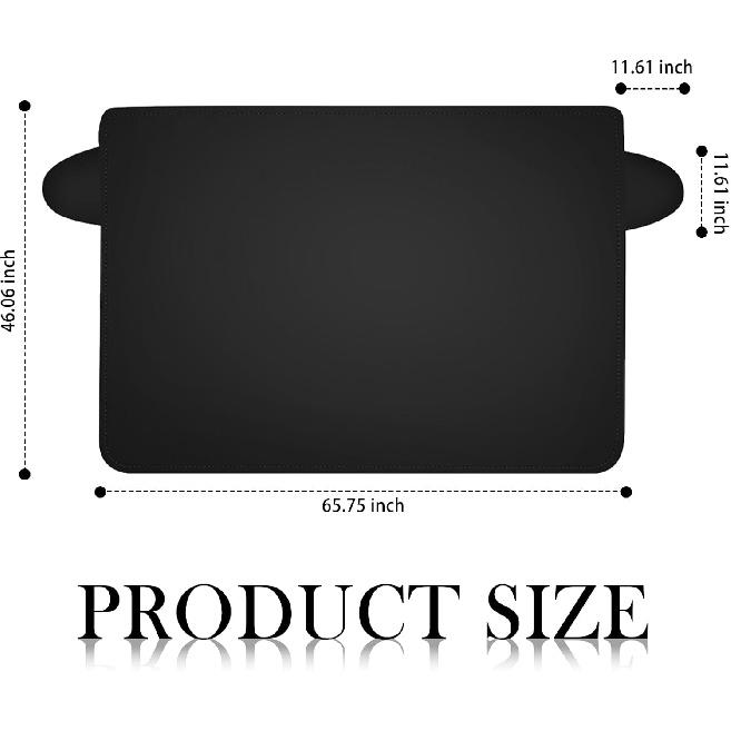 carleef Magnetic Car Windshield Sun Shade,Anti-Theft Sun Shade for Car Windshield with 5 Invisible Magnets,All-Season Universal Front Cars Sunshades