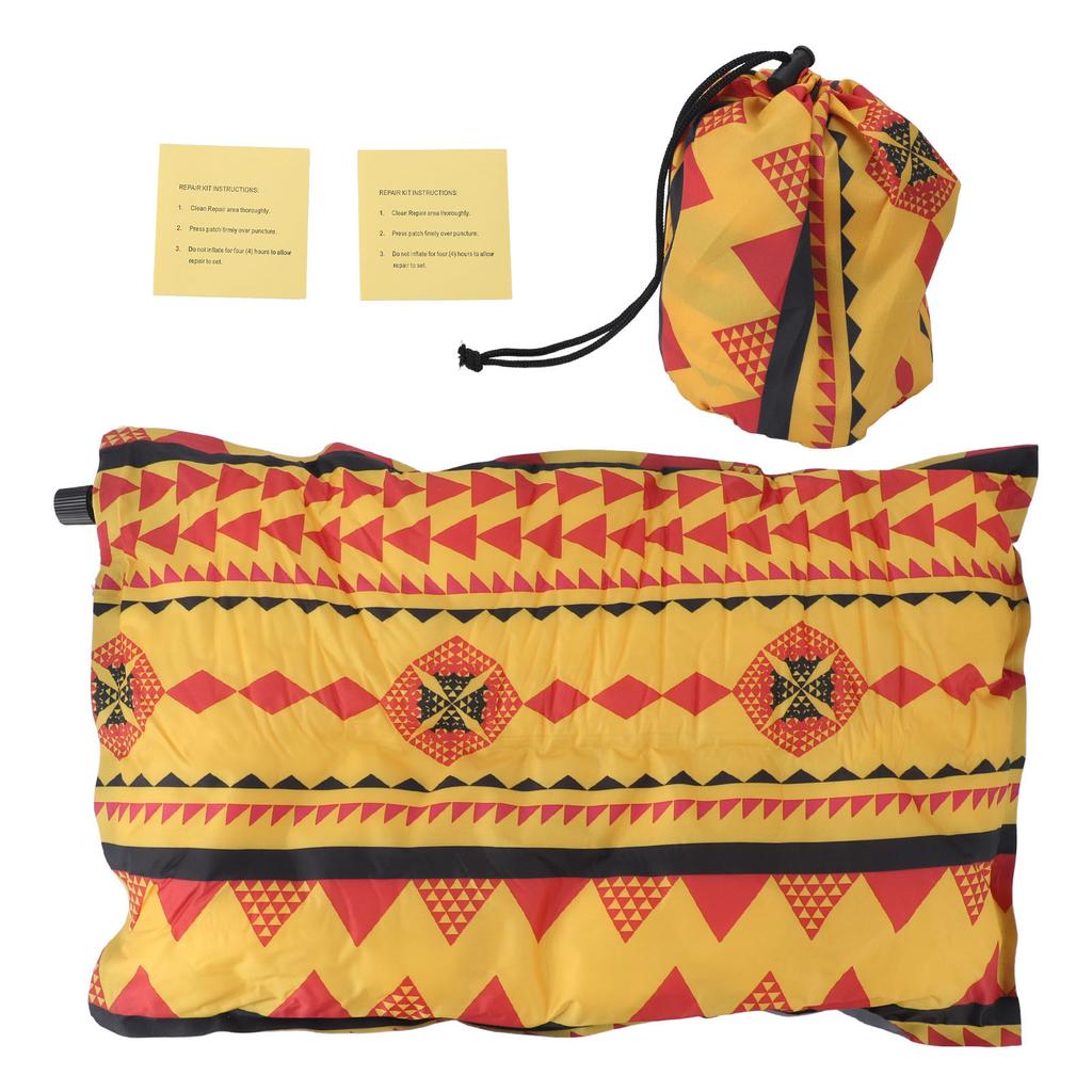 Inflatable Camping Pillow PVC Compressible Lightweight Colorful Automatic Inflatable Pillow for Trav