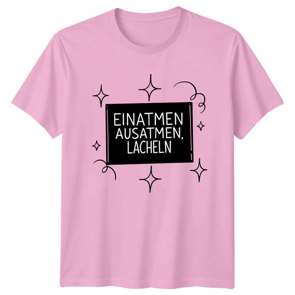 EinatUnisex AusatUnisex Lcheln TShirt Mindfulness Wellness Birthday Gift For Him Her