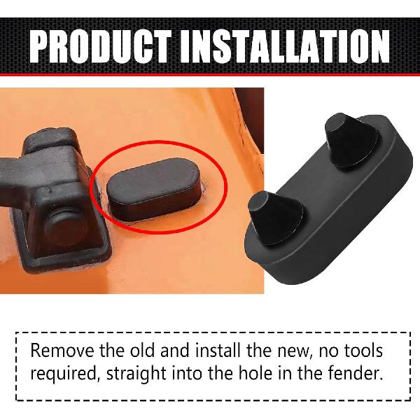 2PCS 4007541 Hood Latche Body Component Fender Bumpers Rubber Cushion Pad Parts Bump Stops Grommets J4007541 D4103 12031.02 Compatible with JE