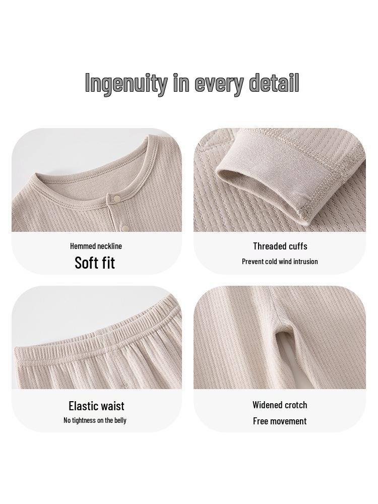 Newborn Baby Two-Piece Underwear Set - Tagless Spring & Autumn Homewear