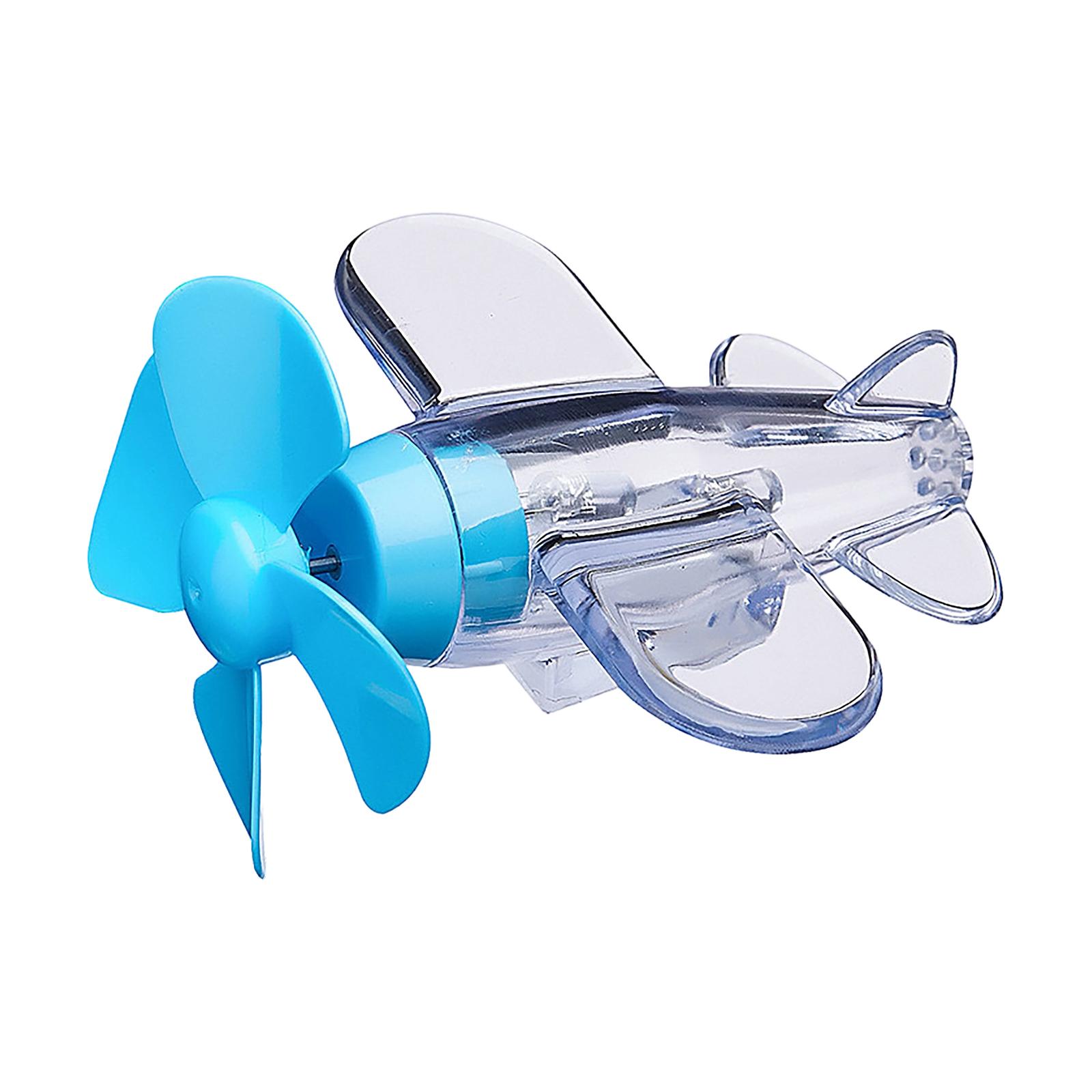 Electric Car, Motorcycle, Wind Power, Small Plane, Wind Power Generation, LED Bright Light, Car Ornaments, Decorations, Cars One Size