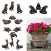 3Pcs Mini Plant Pot Feet Cat Dog Design Flower Pot Risers Holders Stand Holder