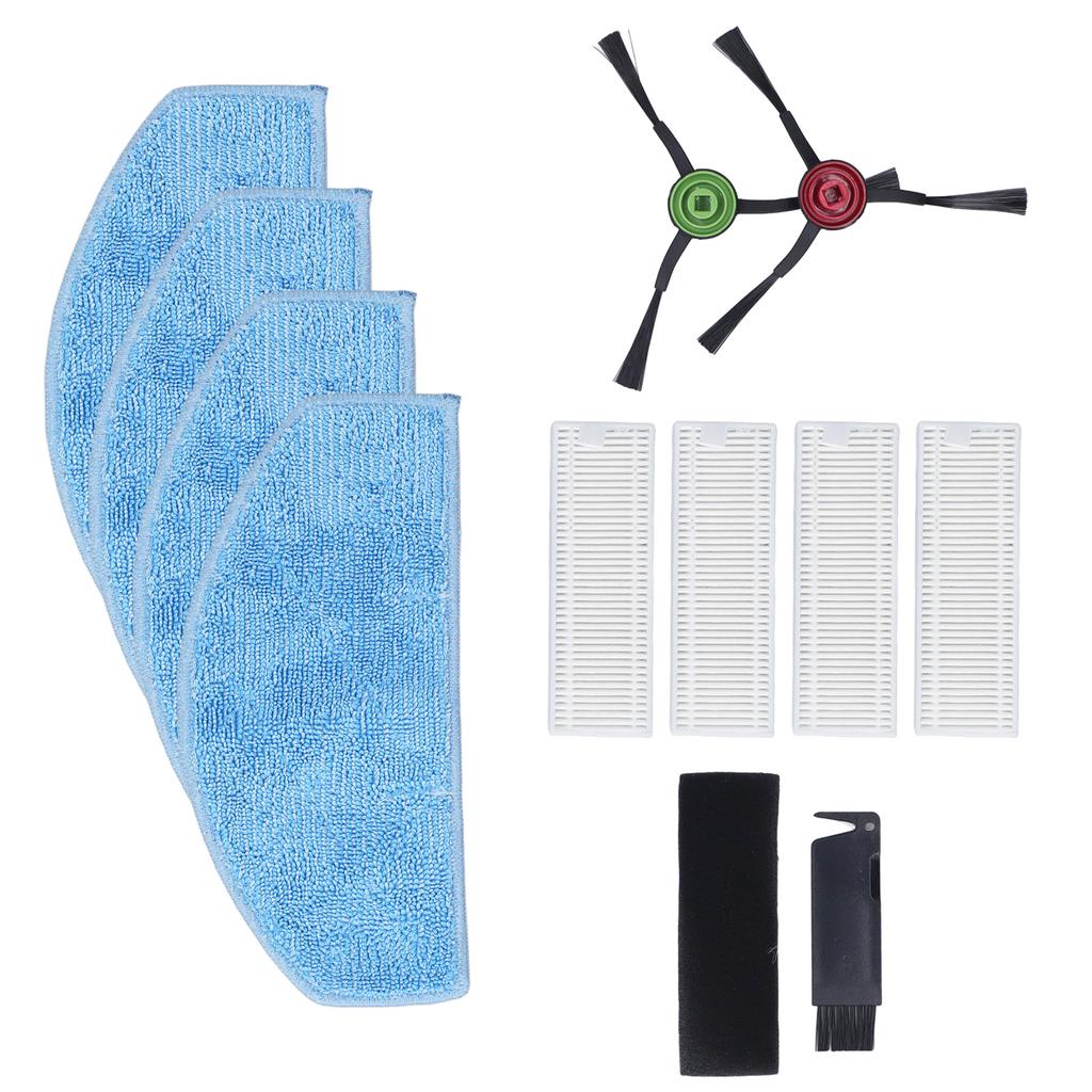 Sweeper Filter Side Brush Mop Cloth Efficient Washable Reusable Sweeper Accessories Kit for Laresar