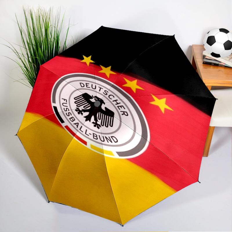 German Football Emblem Printed Automatic Umbrella, 8-Frame for Travel, camping, Casual Umbrella, Essential Gift for for family and friends