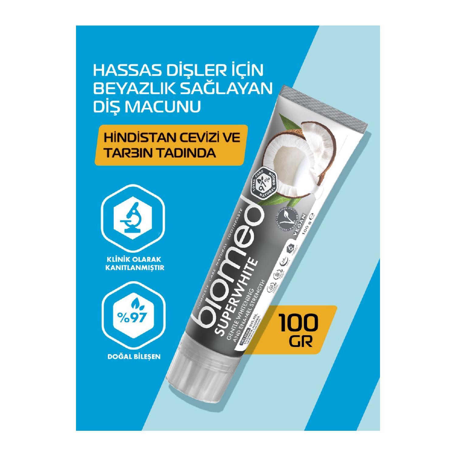 

Superwhite Toothpaste (natural Herbal Vegan Fluoride Free) Toothpaste 100 gr