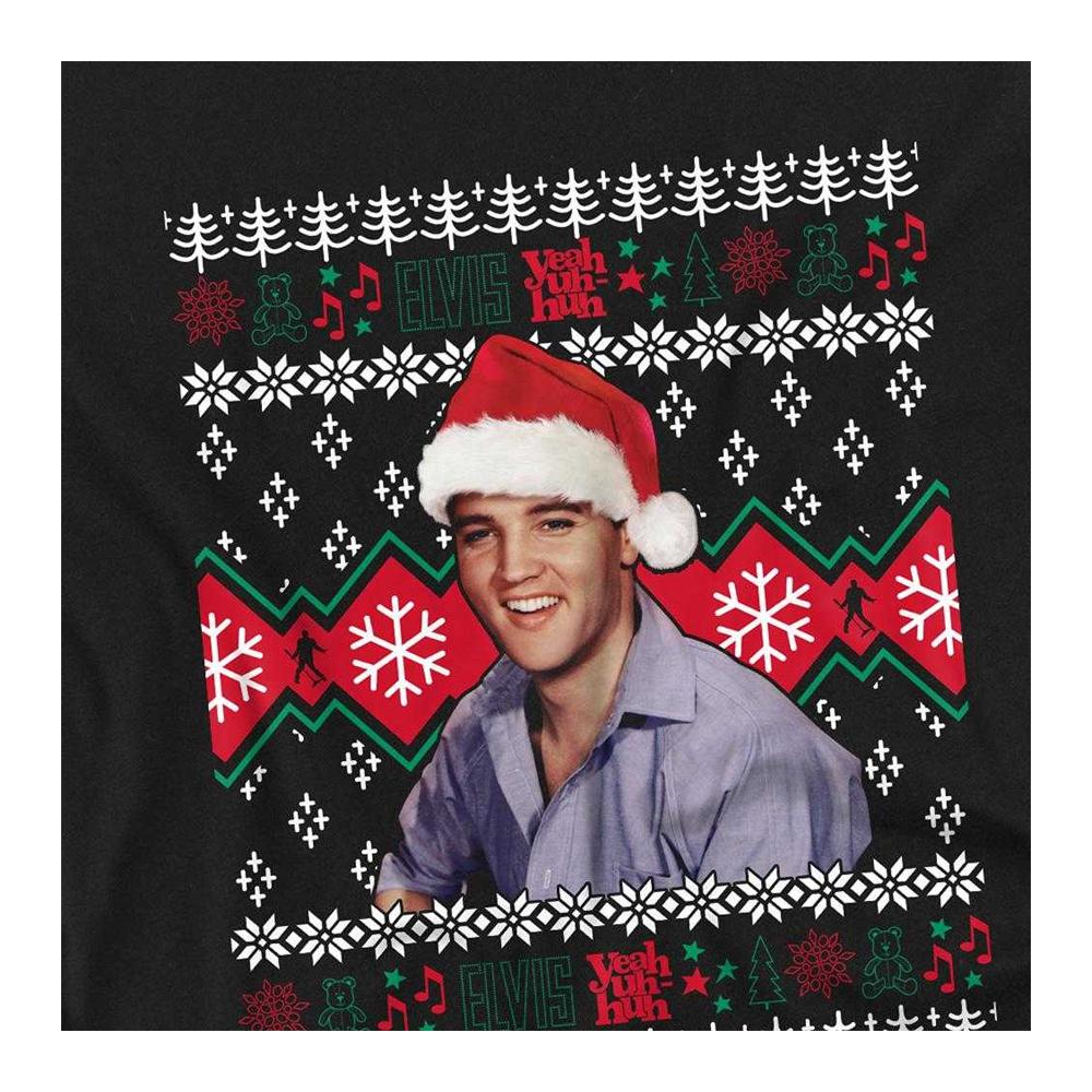 Elvis Presley Kinder/Kids Hässlicher Weihnachts-Pullover T-Shirt