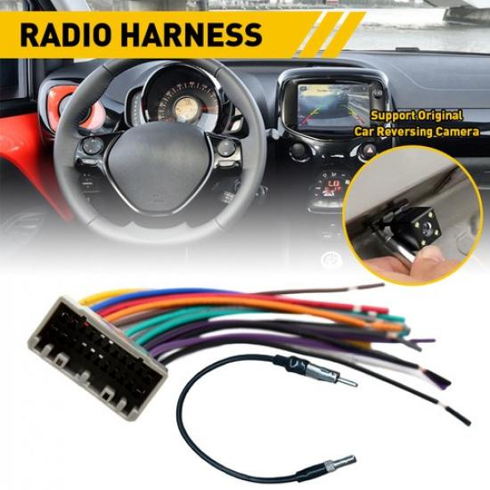 Wire Harness for Radio Aftermarket Stereo for Dodge Chrysler Jeep Wrangler