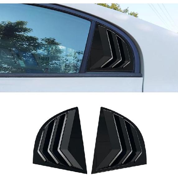 Window Louvers for 8th Gen Honda Civic 2006 2007 2008 2009 2010 2011 Accessories Front Side Window Louvers Air Vent Shades Panel Cover Exterior Front Side Window Louvers