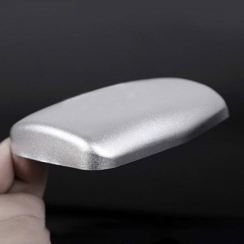 Aluminum Silver Middle Console Armrest Box Cover Trim For Benz E-Class 2012-2015