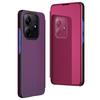 For Xiaomi Redmi Note 14 4G (164.84mm) Etui Visningsvindu Støtte Lær Flip Telefondeksel