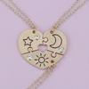 Couple's Best Friend Pendant Splicing Love Necklace Set