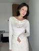 GIEMAR Drape Shirring Tee Ivory