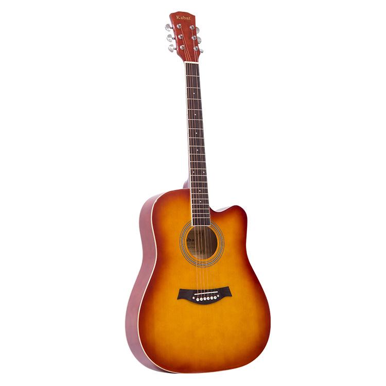 41-Inch Solid Spruce Top Folk Guitar with Cutaway and Matte Finish