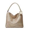 Premium sense niche design hand-woven bag large capacity tote bag casual lazy wind single shoulder underarm bucket bag