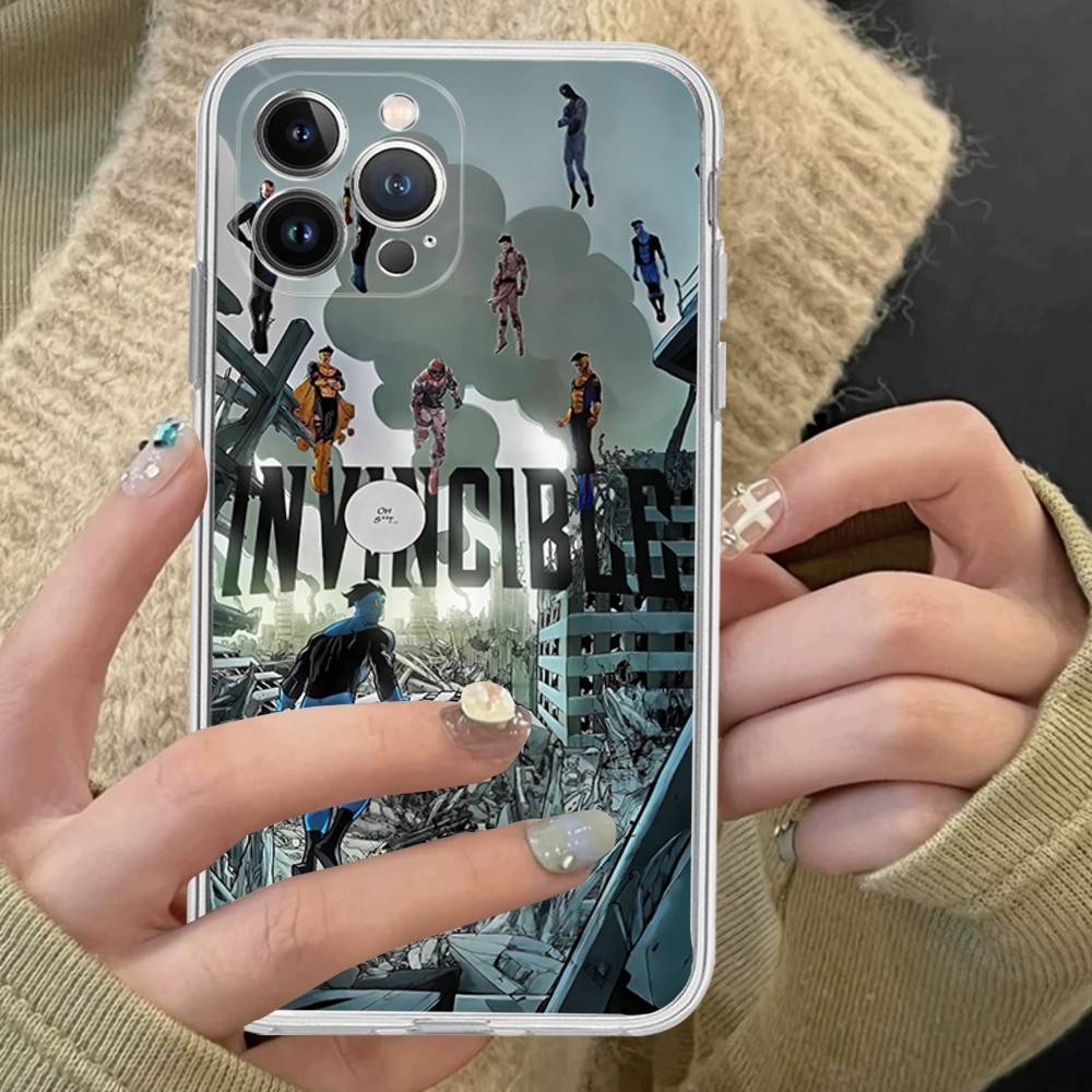 

Популярная серия супергероев I-Invincible Для IPhone 17 16 15 14 13 12 11 Pro Max Plus Чехол для телефона Высококачественный Силикон iPhone 15pro max