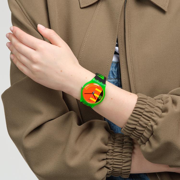 SWATCH Unisex Orange Watch SO29G106 SO29G106
