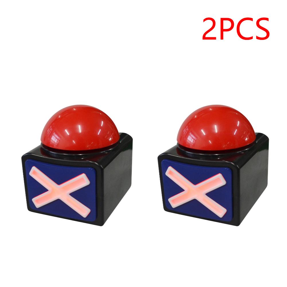 1-5pc Game Answer Buzzer with Sound Light Knowledge Competition Answer Alarm Button Family Party Interactive Game Squeeze Box