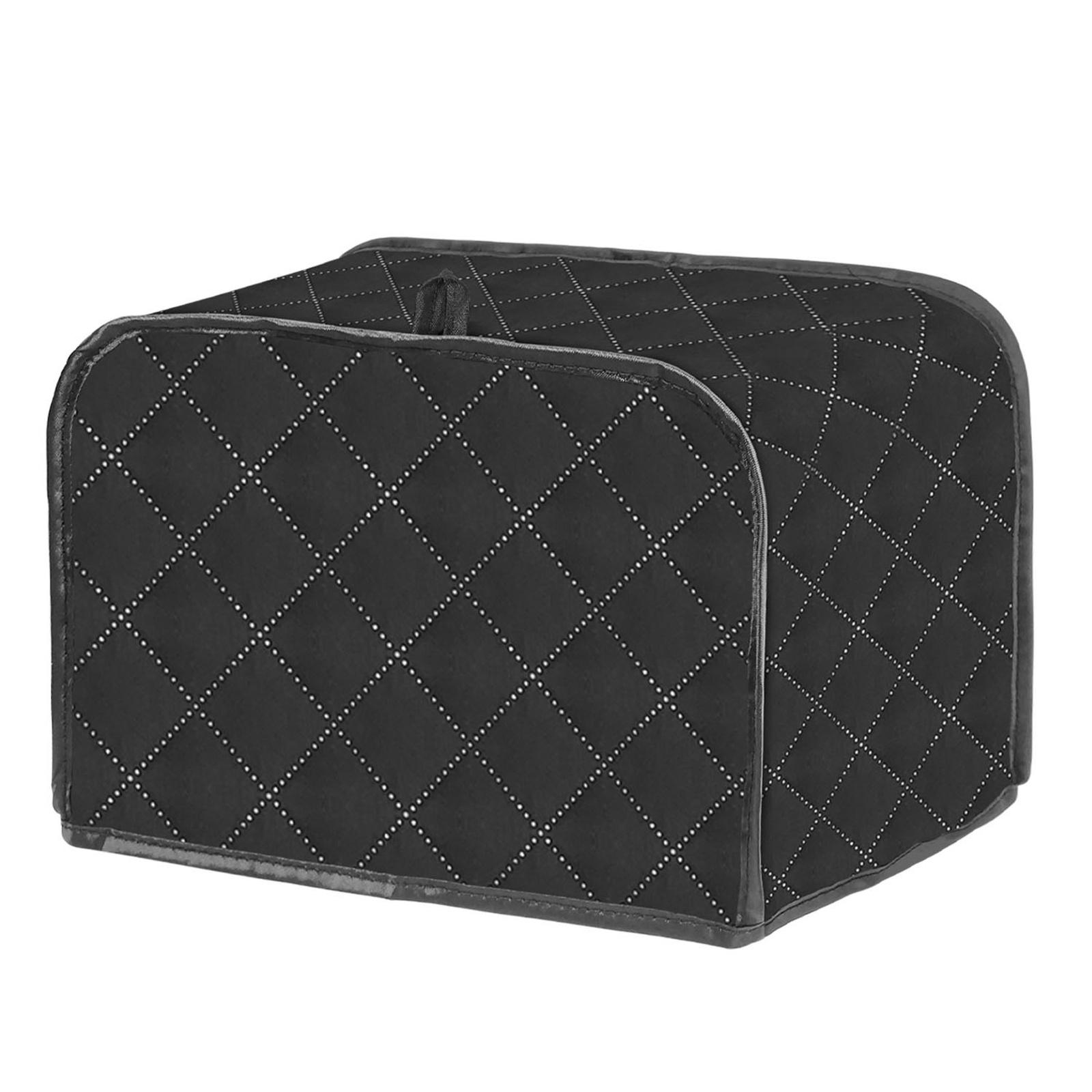 

Waterproof Dustproof Toaster Cover Set 2 Pieces Quilted Protective Appliance Covers for Kitchen Countertop Small and Medium Toasters one size
