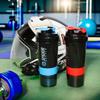 Copo Shaker de 3 Camadas de Grande Capacidade para Pó de Proteína - Presente de Fitness Portátil