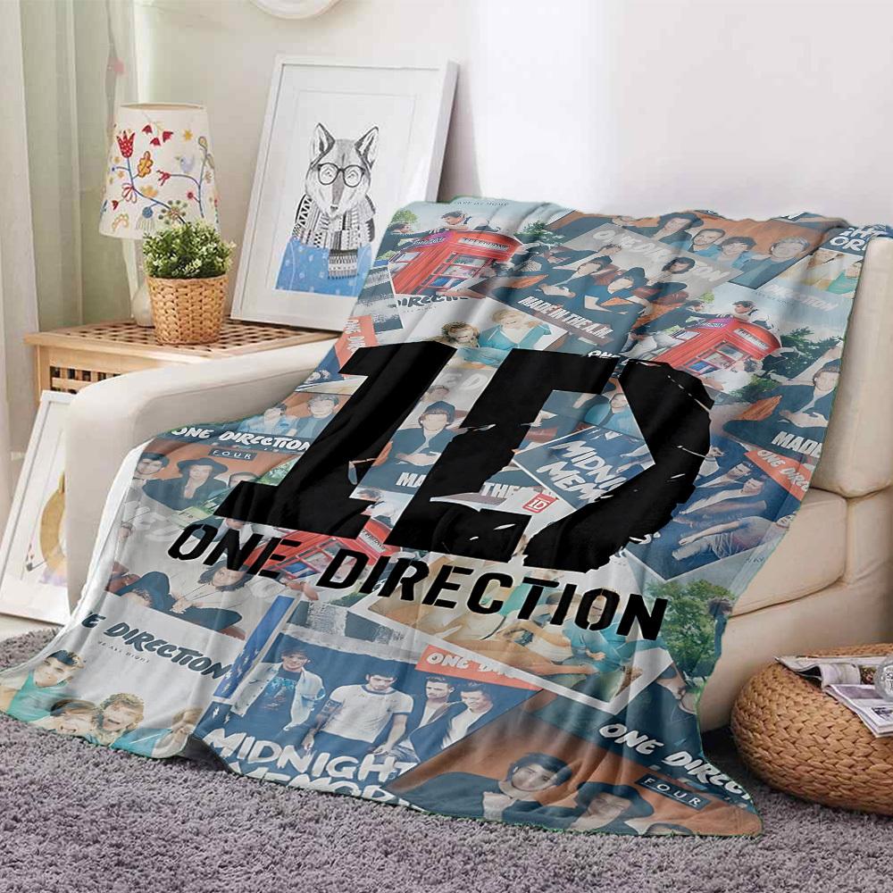 1 manta de franela de One Direction, suave y amigable con la piel, con impresión digital, varios tamaños disponibles para familia, amigos, cumpleaños