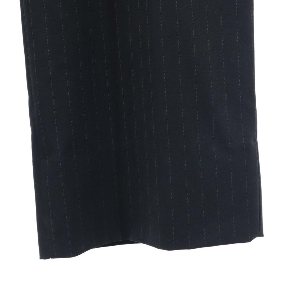 Emporio Armani Striped Pattern Slacks pants 54 Black series Men's Used