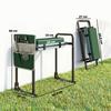 Garden Kneeling Pad and Seat, 150 kg Load Capacity, Garden Stool with Thick Padded Knee Area, Extendable Steel Legs