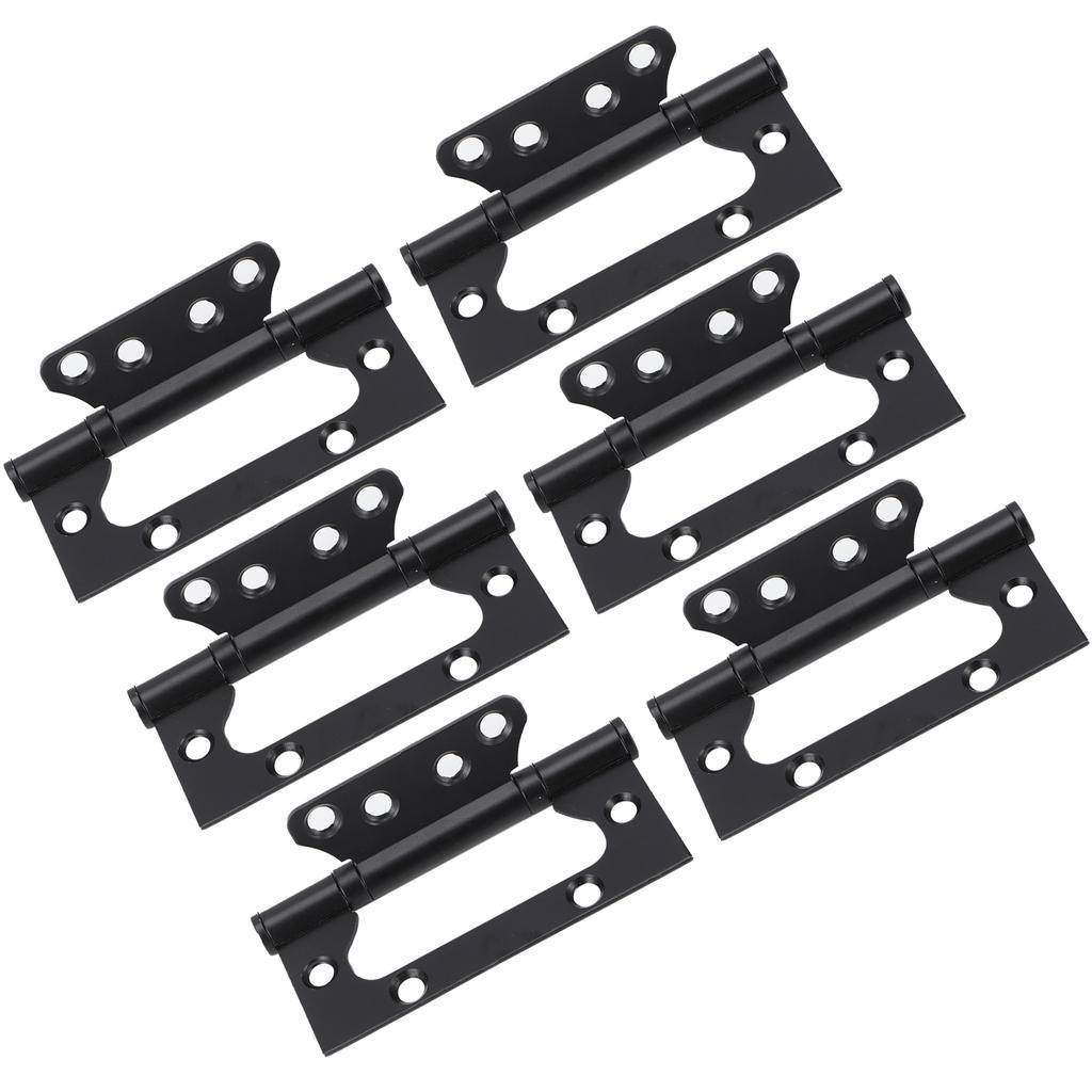 3er Set Türscharnier Zinklegierung Flach Öffnend Leise Lager Scharniere Fenster Möbelbeschläge Beschlag Schwarz