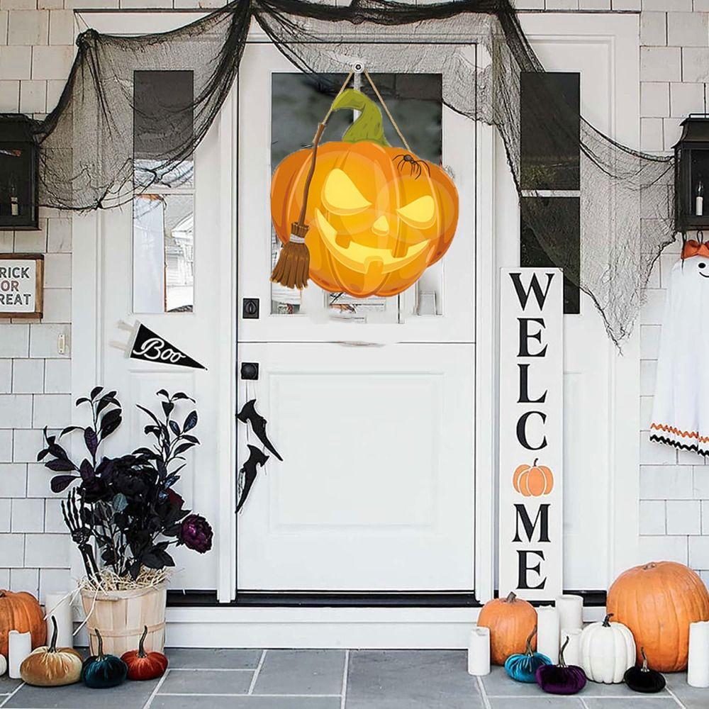 DIY Halloween  Door Hanging Sign Pumpkin/Witch Hat /Ghost Halloween  Door Hanger   Halloween Party