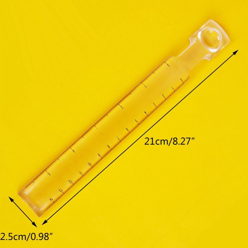 Data Processing Ruler Magnifier Acrylic Magnifying Bar Home Magnifying Ruler Elder