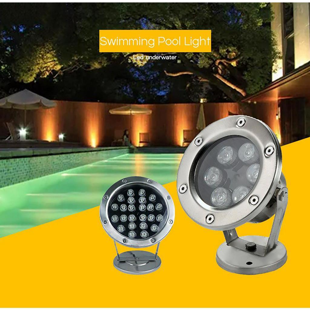3W/6W/12W  RGB Outdoor IP68Waterproof Colorful Water Spotlight Swimming Pool Light Fountain Light Led Underwater Light