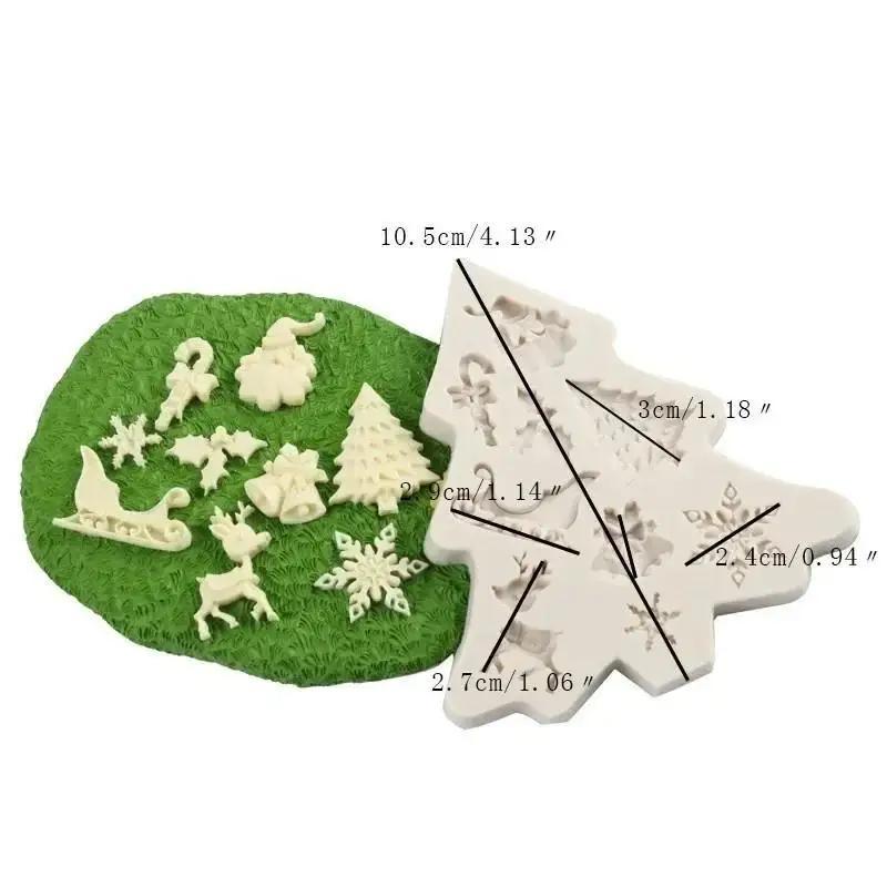 

Креативные формы ручной работы в виде елки, силиконовые формы для мастики, инструменты для выпечки и украшения, силиконовая форма, аксессуары для шоколада A