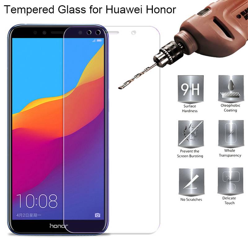 

Закаленный стеклянный экран защитник toughed 9H Защитный телефон фильм Huawei P10 P20 P30 Lite Honor 7A