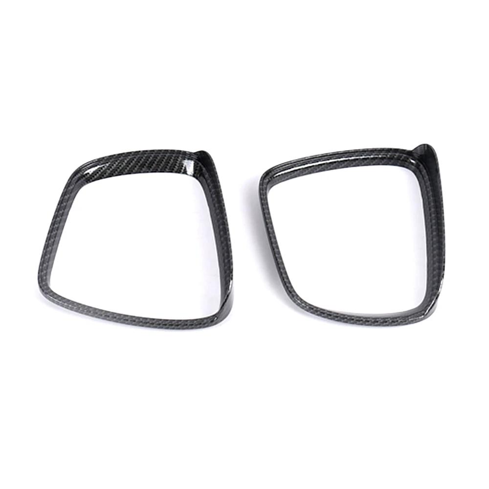 For Renault Kadjar 2015- Exterior Refit Rearview Chrome Side Mirror Protect Shell Cover Rain Visor Trim Carbon Fiber Modify