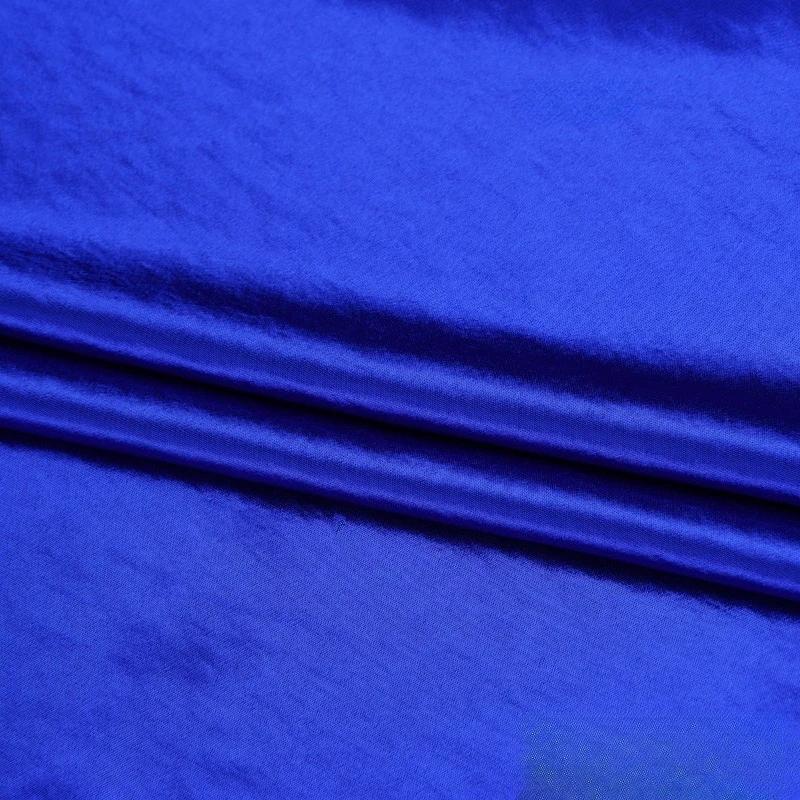 Chinese Style Lustrous Acetic Acid Gold Lustrous Satin Fabric Water Light Satin Natural Pleated Texture Drape Fabric Textile