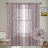 1pc Romantic Lace Sheer Curtain Flower Lace Window Curtains for Living Room Bedroom Home Window Screening Rod Pocket