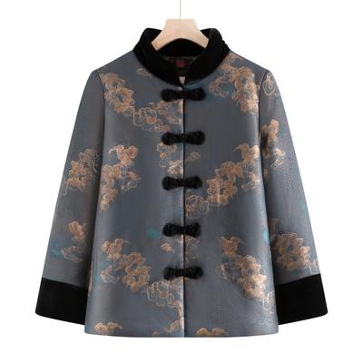 Baumwollgepolsterte Kleidung Mittelalterliche und Ältere Mutter Warme Jacke Modische Ausländische Alte Dame Baumwollkleidung Winter